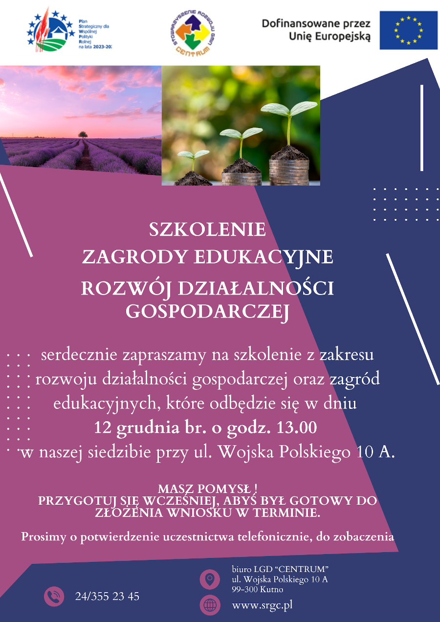 Szkolenie - rozwijanie działalności gospodarczej Szkolenie - rozwijanie działalności gospodarczej